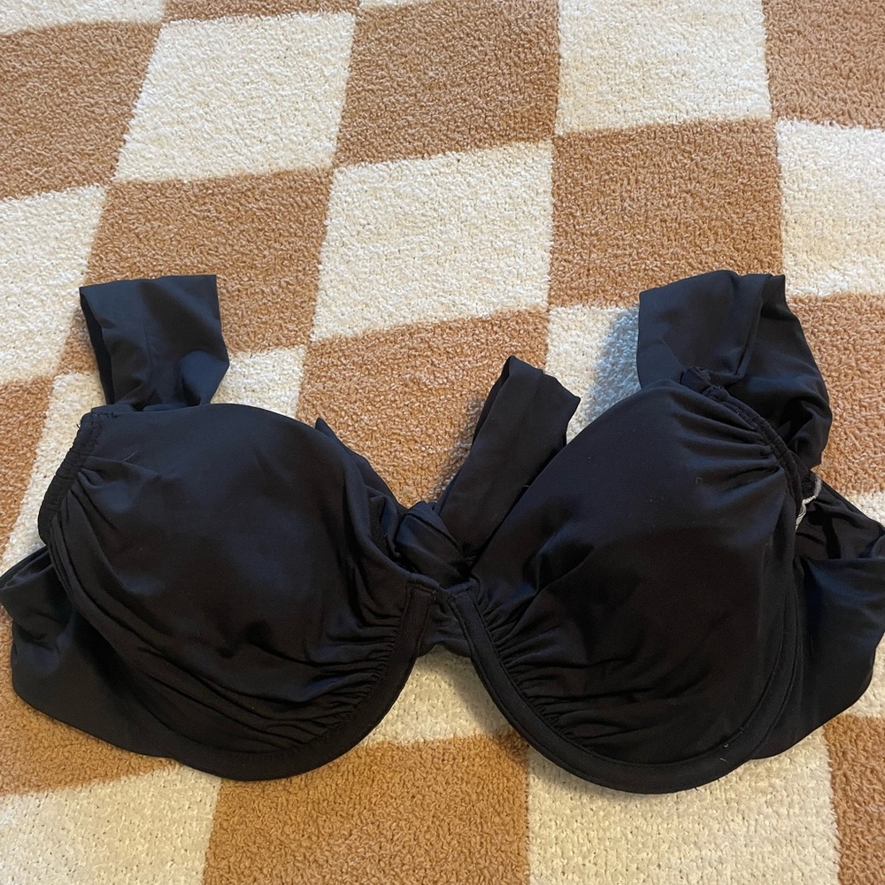 We Wore What Black Claudia Bikini Top